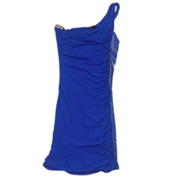 SKY Women's Casual Celeb Style One-Shoulder Dress w Side-Chain Accent Size XS - Picture 2 of 5